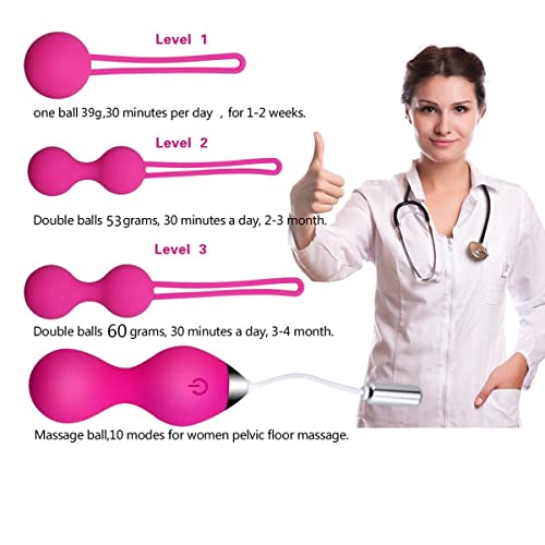 TINMICO Balls Sex Toys for Women Vagina Tighten, Love Balls for Massage Clit Stimulation with 10 Vibration Modes Rechargeable,Gift for Women