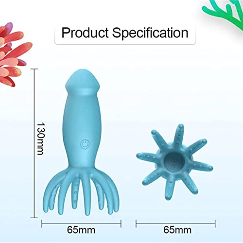 TINMICO Remote Control Octopus Dildo Vibrator 10 Modes,Vibrating Massagers for Clitoral Vagina and Anal Stimulation, Gift for Women or Men.TMC Gift,Love Egg Sex Toy,Octopus