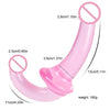 TINMICO Anal Dildo Double Penetration Strap-on Women to Men Sexual Penis Strap On Lesbian Female Masturbation,Random Color (Purple, Pink) (Pink)