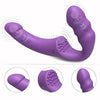 TINMICO Vibrator Female Strap on Women to Men Remote Control Strap-On Vibrating Dildo G-Spot Clitoris Adult Sex Toys for Couple,Random Color(Pink, Purle) (Purle)