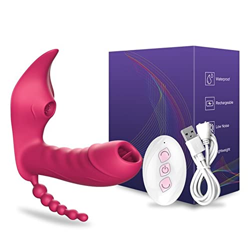 TINMICO 3 in 1 Bluetooth APP Vibrator,Wireless Remote Control G Spot Sucker Stimulator Couples Dildo Vibrator Female Sex Toys for Women,Random Color