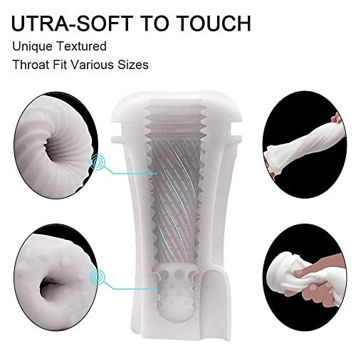 TINMICO Automatic Male Sucking Mastubator Vibration Machine Masturbation Cup, Men Masturbate Upgraded 10 Vibration,Sex Toys Adult,Random Color (White)