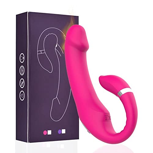 TINMICO Dildo Vibrator Heating 10 Speeds G Spot, Clitoral Vibrator for Women, Dual & Heating Function Dildo, Adult Sex Toys Vibrators,Random Color (Pink or Purple)