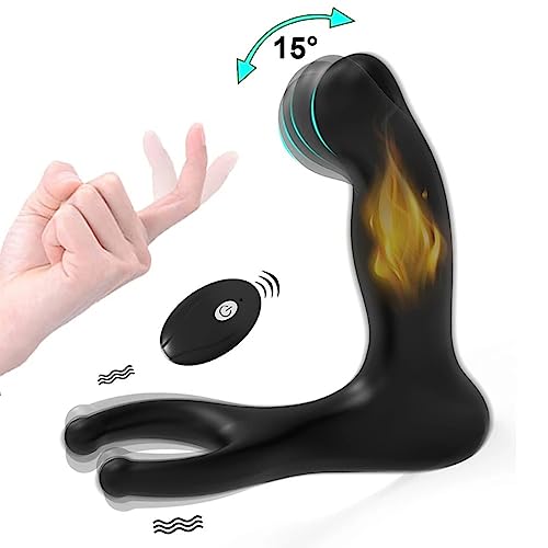 TINMICO Male Prostate Massage Vibrator Anal Plug Sex Toys for Men Wireless Control Silicone Delay Ejaculation Stimulator Butt Plug,Remote Control Vibrator with 10 Vibrations,Black