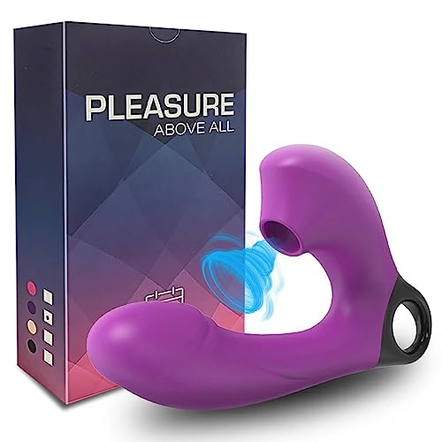 TINMICO 15 Mode Powerful Dildo Vibrator Female Masturbator G-Spot,Adult Sex Toys for Women,Random Color (Purple, Red) (Red)