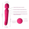 TINMICO Female Masturbation, TMC Dual Heads Vibration, Heating Massage G-spot Vibrator Clitoral Stimulator, Dildos Vibrator Rechargeable 7 Speed Strong Vibrator, Gift for Women,Couble