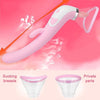 TINMICO Pussy Dildo Vibrators Adult Sex Toys for Nipple Sucker Licking Clit Stimulation Heating Vibrators for Women Intimate Good,Gift for Female, Pink