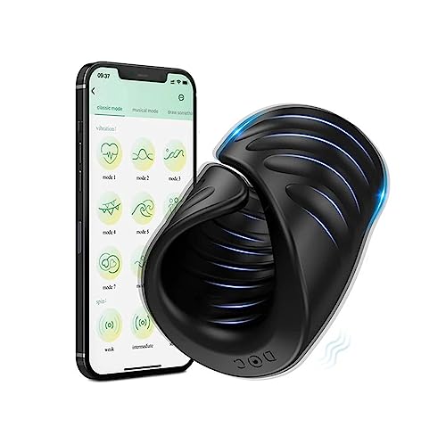 TINMICO Bluetooth Penis Cock Ring Powerful Vibrator for Men Glans Massager Sex Machine Penis Delay Trainer Automatic Male Masturbator Sex Toys for Adult,Men and Gay (Type 2),Gift Men