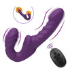 TINMICO Dildo Anal Vibrator Strap-on for Husband and Wife Vibrators Woman with Control Couple Sexy Toys Masturbation,10 Speeds Modes, Purple