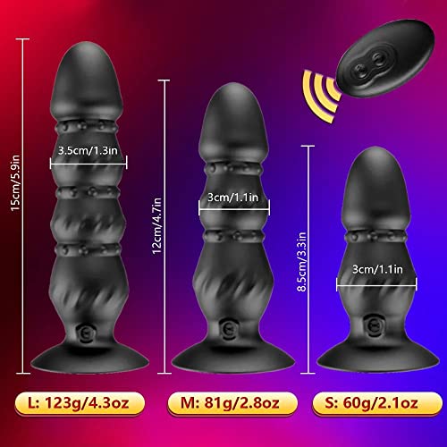 TINMICO Remote Control Vibrator Anal Sex Toys, Anal Plug Vibrators Male Prostate Massager, Dildo for Women Vagina Stimulator,Gift for Friend,Adults