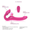 TINMICO Strap-ons for Husband and Wife Vibrators Woman with Control Couple Lesbian Dildo Anal Vibrator Sexy Toys,Female Masturbation,Pink,Gift for Women,Wife