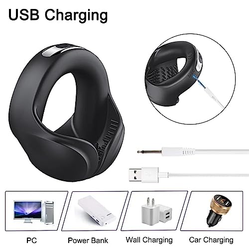 TINMICO Vibrating Penis Cock Ring Delay Ejaculation Erection Stimulator Sex Toys for Adult Couple Man Wireless Masturbators, Rechargable Silicone Penis Rings