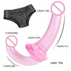 TINMICO Anal Dildo Double Penetration Strap-on Women to Men Sexual Penis Strap On Lesbian Female Masturbation,Random Color (Purple, Pink) (Pink)