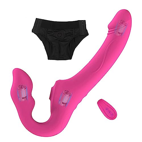 TINMICO Strap-ons for Husband and Wife Vibrators Woman with Control Couple Lesbian Dildo Anal Vibrator Sexy Toys,Strong Powerful Vibrator Clitoris Sex,Pink