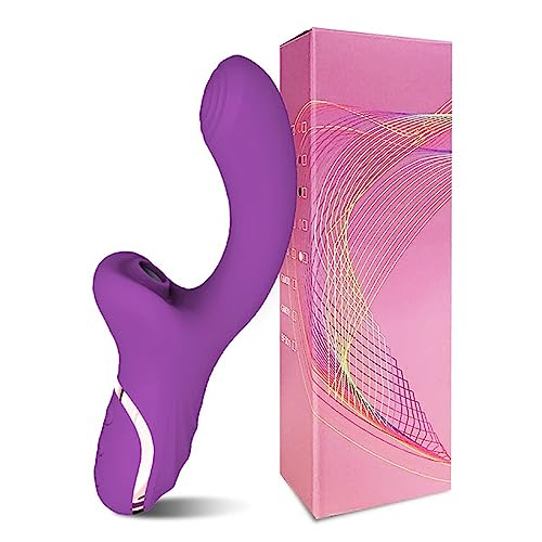 TINMICO Sucking Vibrator Female Clitoris Stimulator Recharge G Spot Massager Sex Toys Dildo for Women,Gift for Her,Random Color (Purle,Red).