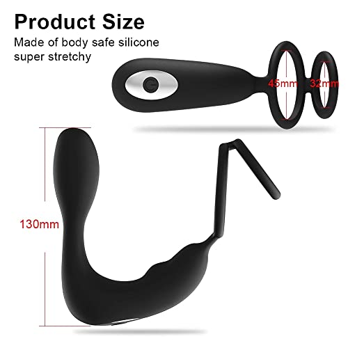 TINMICO Wireless Remote Control Prostate Massager Anal Vibrator, Penis Cock Rings, Men Masturbator,Gift Friends