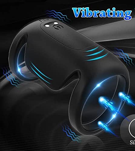 TINMICO Penis Ring Vibrator Silicone Sleeve Ring Delay Ejaculation Sex Toys,TINMICO Wearable Vibrating Ring,Gift for Men Couples