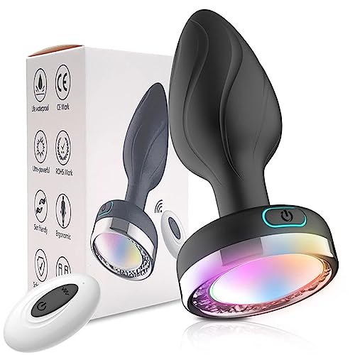 TINMICO Wireless Vibrating Anal Plug Female Sex Toy for Couples Butt Plug Women,10 Modes Anal Plug Vibrator Female Vibrators