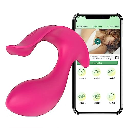 TINMICO Wearable Vibrator APP Bluetooth for Women Wireless Remote Control Female Clit Clitoris Stimulator Goods Sex Toy for Adult, Random Color (Pink,Purple), Color (Pink)