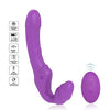 TINMICO Lesbian Strapless Strapon Double Dildo Vibrator Sex Toys for Adults Women Strap On Penis Remote Control Female Massager,Random Color (Rose Red,Purple) (Rose Red)