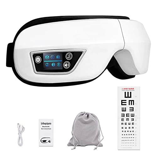 TINMICO Eye Massager 6D Smart Airbag Vibration, Eye Care Instrument Hot Compress Bluetooth, Eye Massage Glasses Fatigue Pouch & Wrinkle,Gift Friends,TMC Gift