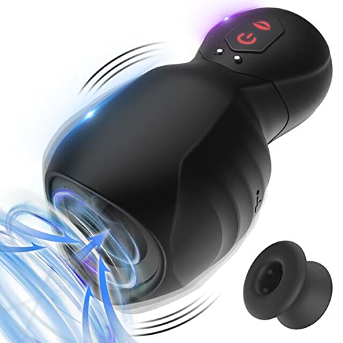 TINMICO Masturbator for Men Oral Sex Massage, Exerciser Suction Vibration Penis Enlargement Device Silicone Glans Training Extender for Men Oral Sex Massage,Gift for Men