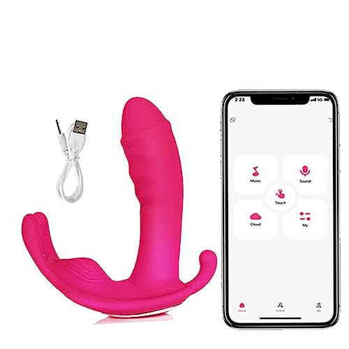 TINMICO Wearable Panties Dildo Vibrators APP Wireless Remote Control Sex Toys for Women 10 Speed G Spot Clitoris Stimulate,Random Color (Pink,Black,Purple), Color (Black)