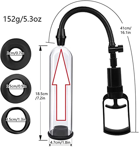 TINMICO Penis Pump Vacuum Pump for Penis Enlargement Male Enhancement Erection,SUS Penis Pump Male Masturbator,Gift for Man,Couble