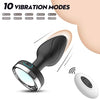 TINMICO Wireless Vibrating Anal Plug Female Sex Toy for Couples Butt Plug Women,10 Modes Anal Plug Vibrator Female Vibrators