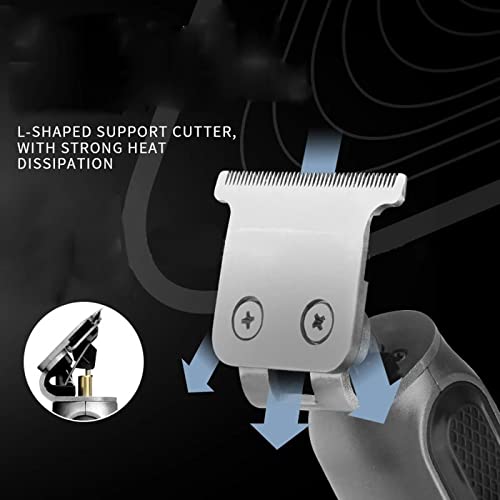 TINMICO Hair Liners Clippers Men Trimmer T-Blade Hair Cutting Machine Cordless Professional Barber Cutter,Electric T9 Hair Clipper Men's,Trimmer Sliver