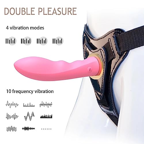 TINMICO Remote Control Vibrating Dildo Strap On Big Dildo Vibrators Adult Sex Toys for Women Lesbian,Random Color (Pink,Red,Yellow,Blue)