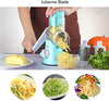 MagicBox 3 in1 Multi-Purpose Manual Food Grater For Vegetable, Nuts, Potato, Cheese, Chocolate, Carrots Walnuts, Cookies.. Tabletop Drum Grate Super Easy To User, Blue