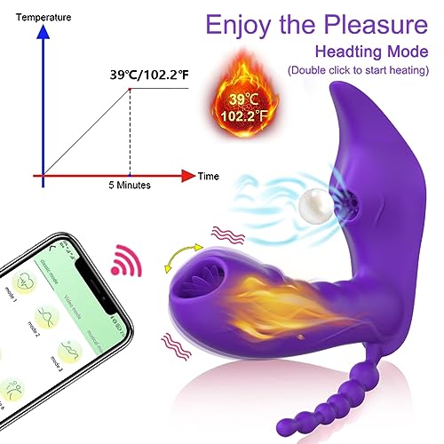 TINMICO Vibrator Wireless Dildo Vibrator Bluetooth Vibrator APP Remote Control Clitoris Vibrator Adults Wear Sex Toys for Women