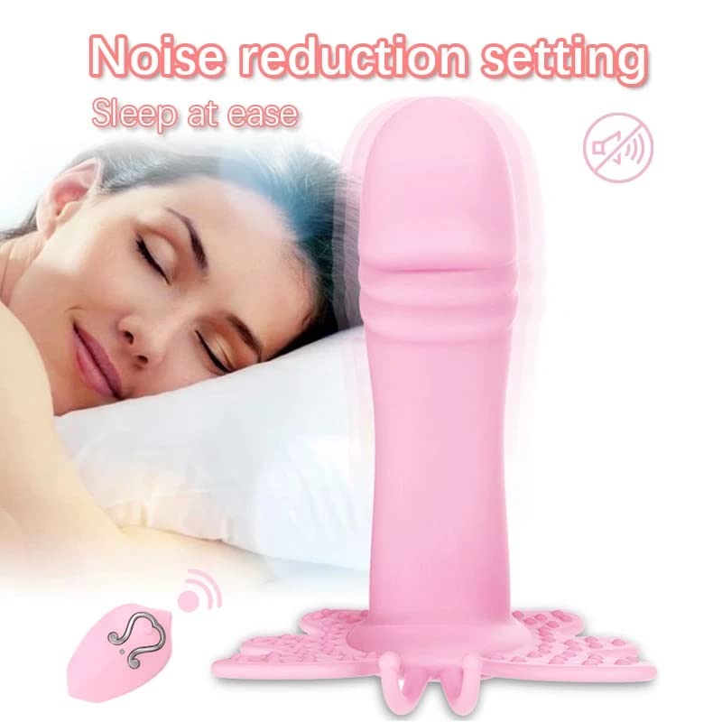 TINMICO Butterfly Vibrator for Women, Remote Control Dildo, Wearable Vibrating Panties, Female Masturbators, Massage Toys,Gift Women,Random Color (Light Purple)