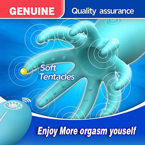 TINMICO Remote Control Octopus Dildo Vibrator 10 Modes,Vibrating Massagers for Clitoral Vagina and Anal Stimulation, Gift for Women or Men.TMC Gift,Love Egg Sex Toy,Octopus