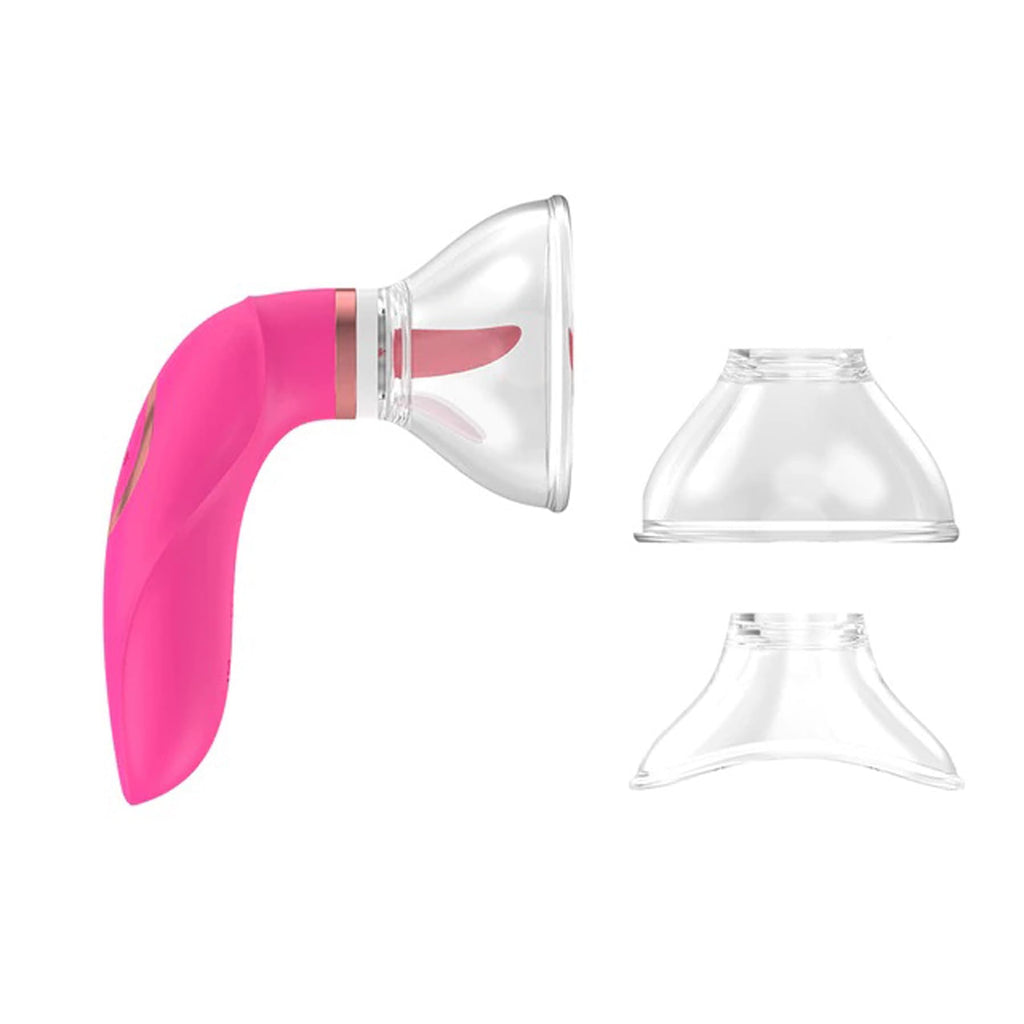 TINMICO Pussy Sucking Dildo Vibrator Sex Toys for Woman Tongue Licking Clitoris Stimulator Nipple Sucking Vibrator Masturbator Massager,Adult Toys Vibrator with 8 Sucking,Pink