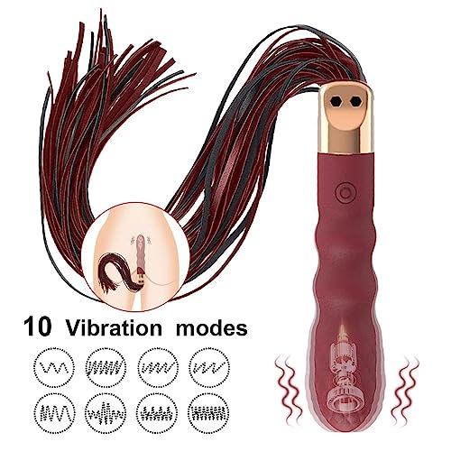 TINMICO Vibrator Sex Toys Sexy Whip Butt Plug for Couples Women Men Butt Plug Erotic Accessories, 10 Modes Anal Bead, Gift for Women Men and Couble