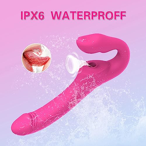 TINMICO Strap-ons for Husband and Wife Vibrators Woman with Control Couple Lesbian Dildo Anal Vibrator Sexy Toys,Female Masturbation,Pink,Gift for Women,Wife