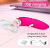 TINMICO Pussy Sucking Dildo Vibrator Sex Toys for Woman Tongue Licking Clitoris Stimulator Nipple Sucking Vibrator Masturbator Massager,Adult Toys Vibrator with 8 Sucking,Pink