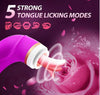 TINMICO Pussy Sucking Dildo Vibrator Sex Toys for Woman Tongue Licking Clitoris Stimulator Nipple Sucking Vibrator Masturbator Massager,Adult Toys Vibrator with 8 Sucking,Pink