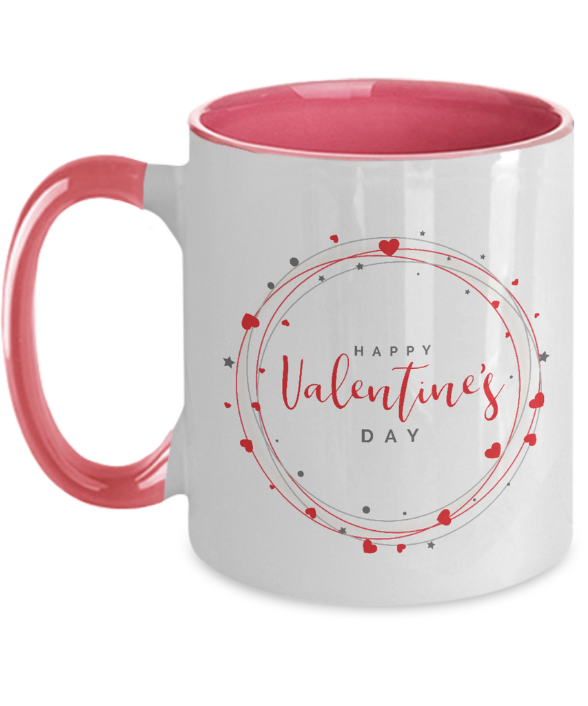 Beautiful hearts for valentines day mug tinmico