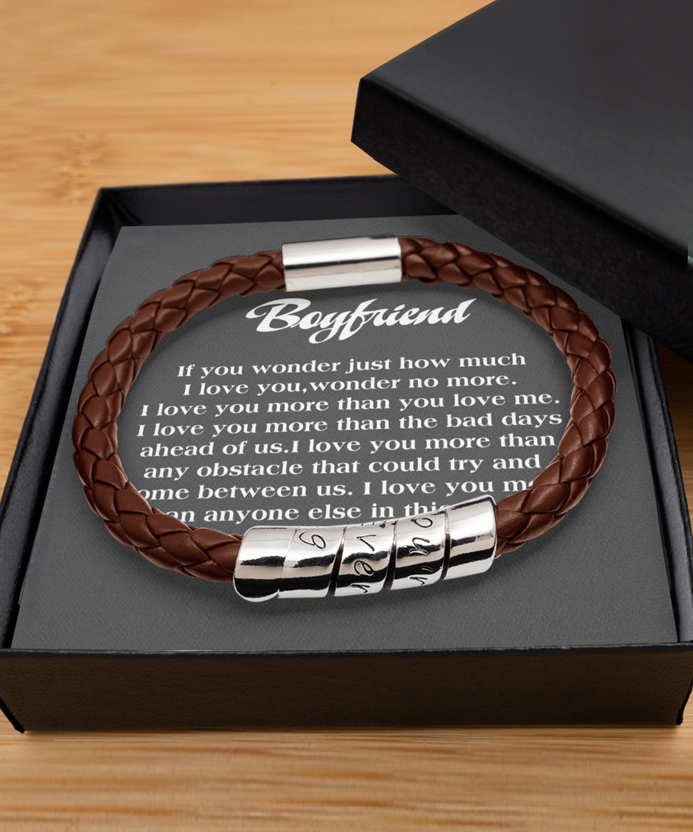 Brown Leather Bracelet  ,Boyfriend bracelet, boyfriend valentine's gift, boyfriend bracelet gift, boyfriend gift from girlfriend, boyfriend bracelet gift, TMC gift tinmico