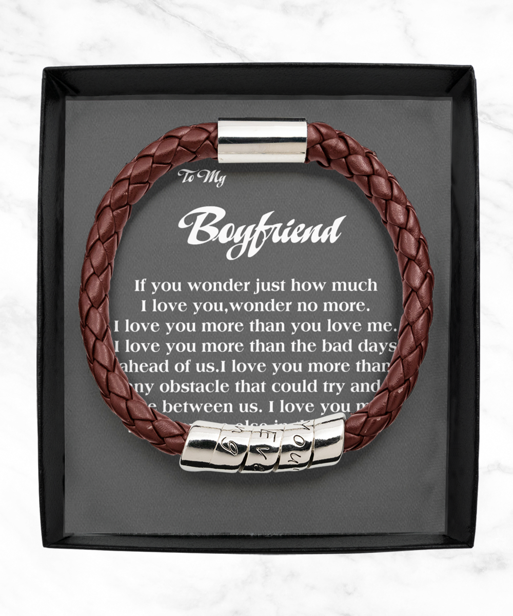 Brown Leather Bracelet  ,Boyfriend bracelet, boyfriend valentine's gift, boyfriend bracelet gift, boyfriend gift from girlfriend, boyfriend bracelet gift, TMC gift tinmico