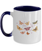 Butterfly Mug, Butterfly Coffee Mug, Butterfly Gifts for Women Unique, Personalized Butterfly Coffee Cup With Name, Butterflies Gift, Two Tone 11oz Mug, ma tinmico