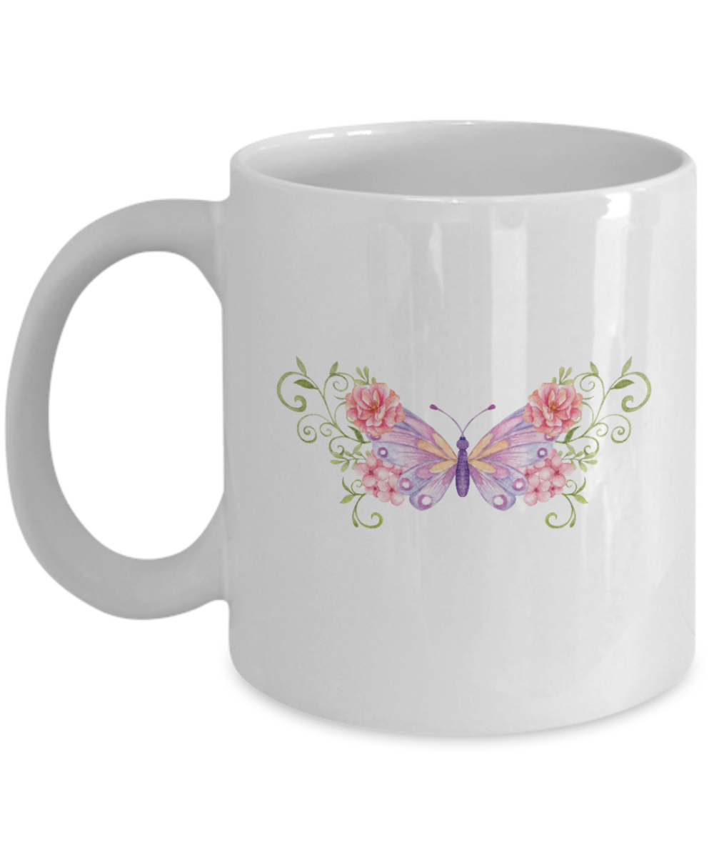 Butterfly Mug, Coffee Mug, Butterfly Gifts for Women Unique, Personalized With Name, Butterflies Gift, Personalised, Customised, 11oz Mug, ma tinmico