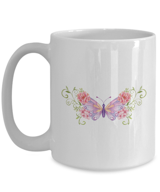 Butterfly Mug, Coffee Mug, Butterfly Gifts for Women Unique, Personalized With Name, Butterflies Gift, Personalised, Customised, 15oz Mug, ma tinmico