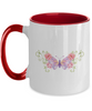 Butterfly Mug, Coffee Mug, Butterfly Gifts for Women Unique, Personalized With Name, Butterflies Gift, Personalised, Customised, Two Tone 11oz Mug, ma tinmico