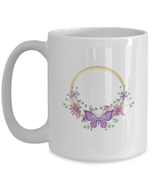 Butterfly Mug, Gifts for Women, Coffee Mug for Women, 15oz Mug tinmico