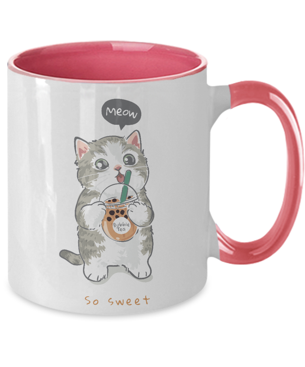 Cat Funny,Two Tone Mug ,Christmas Gift Idea for Cat Lovers,Perfect Birthday Gifts for Women,Coffee Mug,11 oz tinmico
