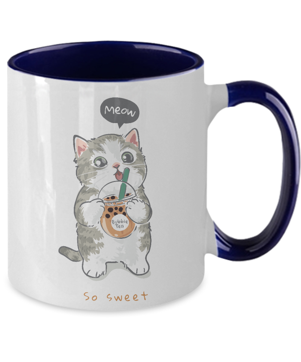 Cat Funny,Two Tone Mug ,Christmas Gift Idea for Cat Lovers,Perfect Birthday Gifts for Women,Coffee Mug,11 oz tinmico